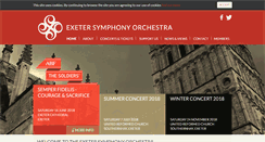 Desktop Screenshot of exetersymphonyorchestra.co.uk